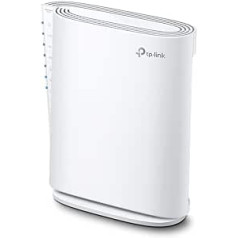 TP-Link RE900XD WiFi 6 WLAN pastiprinātāja atkārtotājs AX6000, 160 MHz kanāls, 2,5 Gbps ports + 2 x Gigabit porti, 4 x 4 MU-MIMO, WPA 3, jaudīgākais Wi-Fi 6 atkārtotājs