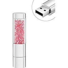 Garrulax USB Stick, Premium USB 2.0, Diamond 16 GB / 32 GB USB Flash Drive Waterproof Memory Stick High Speed Transfer Memory Stick