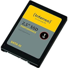 Intenso 3814460 Internal 2.5 Inch SATA III High Performance SSD, 1 TB, 550 MB/s, Black