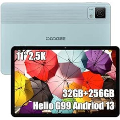 DOOGEE T30 Ultra Tablet PC, G99 Octa-Core 32GB RAM + 256GB ROM (TF 2TB), Akumulators 8580mAh / 18W, 11 Pollici TÜV SÜD, 2.5K 1600 * 2560, Dual 4G MP1, Android 6 dev1/. L1 zils