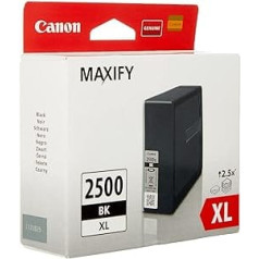 Canon tintes kasetne PGI-2500 XL BK - melna melna 70,9 ml ORIĢINĀLS printerim MAXIFY