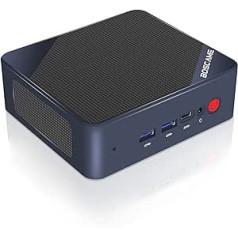 BOSGAME B100 mini dators, Intel 12th Alder Lake- N100 (līdz 3,4 GHz) galddators, 16 GB DDR4 RAM 512 GB SSD, mini datora atbalsts 4K trīskāršs displejs/USB3.2/WiFi 5/BT4.2/2500Mbps Ethernet