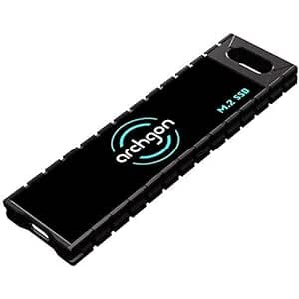 Archgon G70, ārējais SATA SSD M.2, 960 GB, USB 3.1, 2. paaudze (C tips), pārnēsājams spēlēm, melns