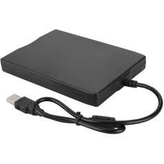 Dpofirs 1.44M ārējais USB diskdzinis piezīmjdatoram Portatīvais diskešu disks Disketes FDD Triecienizturīgs ārējais DVD disks CD disks USB disketes disks vispārējai lietošanai Melns