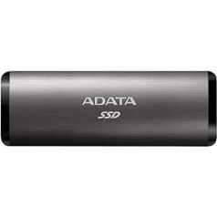 ADATA SE760 512 GB Portable External SSD, Grey, USB-C 3.2 Gen 2