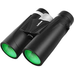 12 x 42 Binoculars for Adults, HD Professional Compact Binoculars for Bird Watching, Hunting, Outdoor Sports, Black