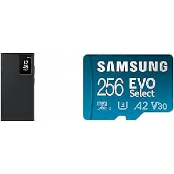 Samsung Smart View Wallet viedtālruņa futrālis EF-ZS918 Galaxy S23 Ultra un EVO Select microSD karte + SD adapteris