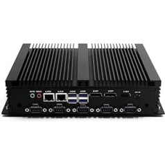 WEIDIAN Industrial PC Fanless i7 8550U Mini PC Windows 11 Mini Industrial PC RS232 RS485 8GB RAM 256GB SSD HD2.0 DP EDP Mini PC Fanless Industrial WiFi BT4.2 LPT Fanless PC Linux Ubuntu USB3.0