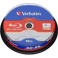 Verbatim 43694 BD-RE 2x SL 25GB 10pack Spindle