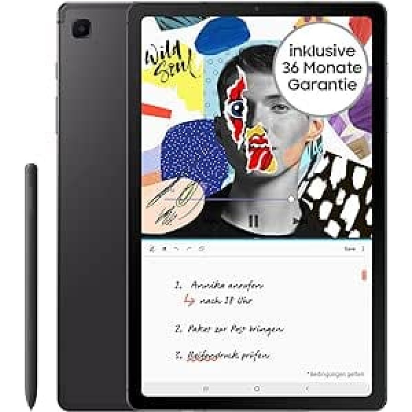 Samsung Galaxy Tab S6 Lite (2022. gada izdevums), 10,4 collu TFT displejs, 64 GB atmiņa, LTE, Android planšetdators, ieskaitot S Pen, Oxford Grey, iekļauta 36 mēnešu garantija [ekskluzīvi Amazon]