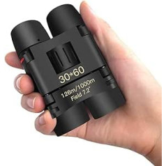 Binoculars, Compact 30 x 60 Foldable Telescopic Binoculars with Night Vision in Low Light Conditions for Adults and Children, Perfect for Bird Watching, Outdoor Hunting, Hiking, Concerts