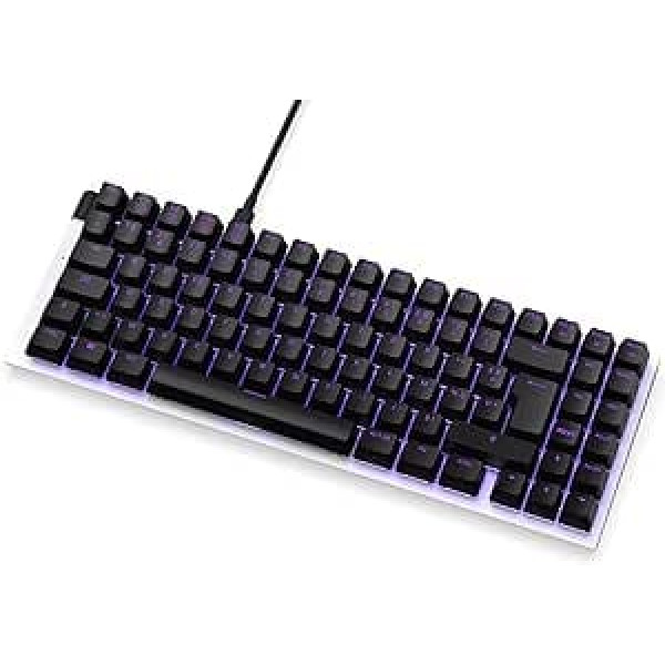 NZXT Function Mini TKL mehāniskā datora spēļu tastatūra - Apgaismota - Lineārais RGB slēdzis - MX saderīgi slēdži - Karstā maiņa - Alumīnija vāciņš - Mehāniskā spēļu tastatūra | FR (AZERTY) Balts