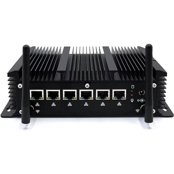 WEIDIAN Firewall Micro Appliance 2.5G, Firewall Box 6 RJ45 2.5GbE ports, Firewall Appliance Core i3-8140U, 8GB RAM 128GB SSD, atbalsta HDMI, USB3.0, WiFi, SIM slotu, saderīgs ar pfSense/OPNsense utt.