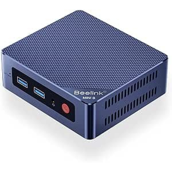 Beelink Mini S12 Mini dators, Intel 12. procesors N95 (4C/4T, līdz 2,9 GHz), 8G DDR4 256G PCIe SSD mini dators W11 Pro, LAN 1000M/25W TDP/WiFi 5/BT4.2 mājām/birojam