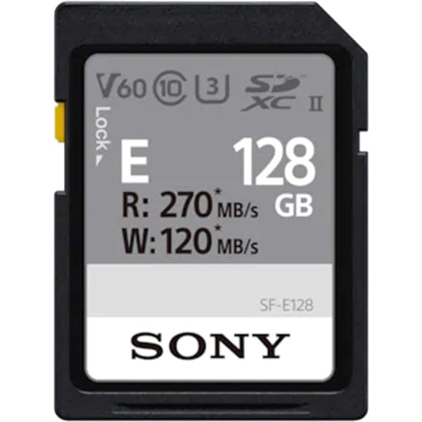 Sony 128GB UHS-II Class 10 E Series SD Memory Card SF-E128