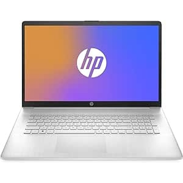 HP Laptop | 17.3 inch FHD IPS Display | AMD Ryzen 5 7520U | 16GB RAM | 512GB SSD | AMD Radeon Graphics Unit | Windows 11 Home | QWERTY Keyboard | Silver | with HP Fast Charge