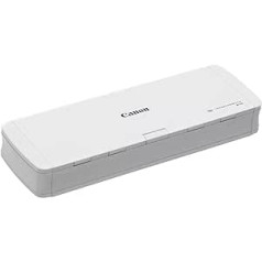 Canon R10 imageFORMULA Scanner Document Scanner Mobile (Duplex Feed, 600 DPI, Built-in Plug and Scan Technology, Colour Scan, CaptureOnTouch Lite Software, One-line Contact Image Sensor CIS), White