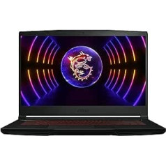 MSI Thin GF63 12UCX-1011 spēļu klēpjdators, 15,6 collu FHD, 144 Hz, Intel Core i5-12450H procesors, 16 GB DDR4-3200, 512 GB SSD, NVIDIA GeForce RTX 2050, Windows 11 sākumstatūra,