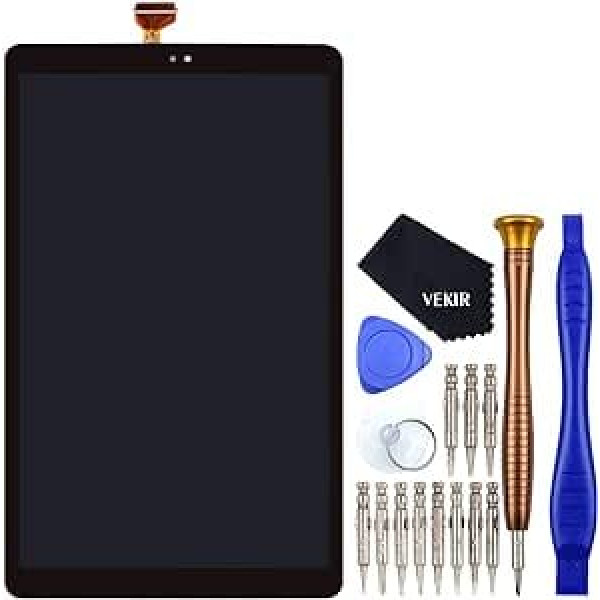 VEKIR Black LCD Touch Screenizer ekrāna displeja nomaiņa Samsung Galaxy Tab A 10.1 2019