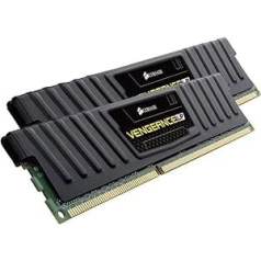 Corsair CML16GX3M2A1600C9 Vengeance Low Profile 16GB (2x8GB) DDR3 1600 Mhz CL 9 XMP Performance Desktop Memory Kit Black