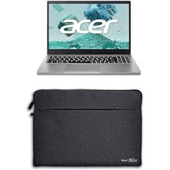 Acer Aspire Vero (AV15-52-52L3) zaļš klēpjdators | 15,6 FHD displejs | Intel Core i5-1235U | 16 GB RAM | 512 GB SSD | Intel Iris Xe Graphics | Windows 11 | QWERTZ tastatūra | Melns + Vero Sleeve Black