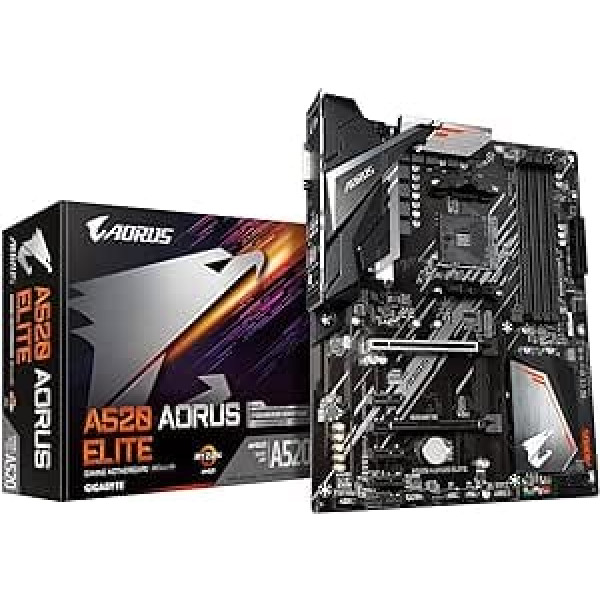 Gigabyte A520 AORUS Elite ATX mātesplate AMD AM4 centrālajiem procesoriem