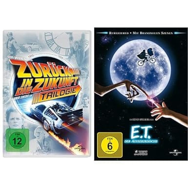 Zurück in die Zukunft — Trilogie/30th Anniversary [4 DVD] un ET — Der Außerirdische (pārstrādāta versija)