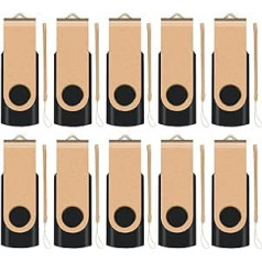 4 GB USB 2.0 Flash Drive Memory Stick Pack of 10 Gold