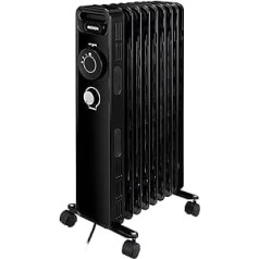 Becken 2000W eļļas radiators 7 Element Black