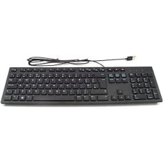 Dell 091A682 KB216 USB QWERTY Tastatur, Englisch (Apvienotās Karalistes izkārtojums), Schwarz — Tastaturen (standarta, verkabelt, USB, QWERTY, Schwarz)