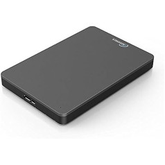 Sonnics 750 GB pelēks ārējais pārnēsājamais cietais disks C tipa USB 3.1 savietojams ar Windows PC, Mac, Smart TV, Xbox One/Series X un PS4/PS5