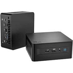 Intel NUC 13 Pro Mini PC Core i5-1340P | 12 serdeņi 16 pavedieni NUC13ANHi5 mini galddators | 16 GB RAM 1 TB SSD | Windows 11 Pro galddators | 4K/8K UHD | HDMI | 2 x Thunderbolt 4| WiFi 6E |