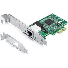 Gigabit PCIe NIC ar Dell Broadcom BCM5751 mikroshēmu, 1 Gb tīkla karti Salīdziniet ar Broadcom BCM5751-T1 NIC, viens RJ45 ports, PCI-E X1, Ethernet karte ar zemu profilu operētājsistēmai Windows/Windows Server/Linux