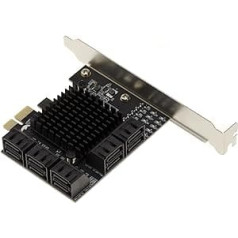 KALEA-INFORMATIQUE PCI Express PCIe 3.0 x1 10 portu SATA cietā diska kontrollera karte, kas ir sāknējama ar mikroshēmojumu JMB575