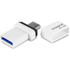 Integrēts 64 GB USB 3.1 un Type-C Fusion duālais savienotājs datu dublēšanai starp viedtālruņiem, personālajiem datoriem, Mac datoriem, planšetdatoriem USB C