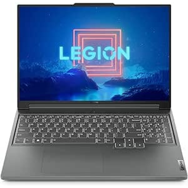 Lenovo Legion Slim 5 spēļu klēpjdators | 16 collu WQXGA displejs | 165 Hz | AMD Ryzen 7 7840HS | 16 GB RAM | 1TB SSD | NVIDIA GeForce RTX 4070 | Win11 Sākums | QWERTZ | Pelēks | 3 mēneši Premium Care