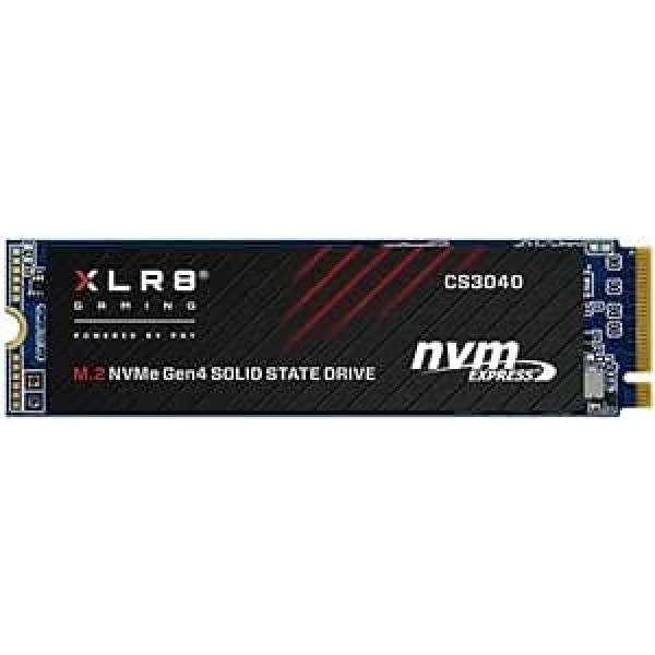 PNY XLR8 CS3040 M.2 NVMe Gen4 x4 iekšējais cietvielu disks (SSD) 2TB, lasīšanas ātrums līdz 5600 MB/s, rakstīšanas ātrums līdz 4300 MB/s