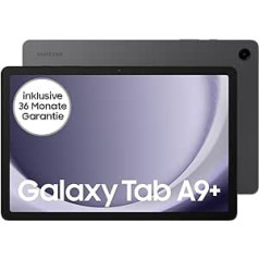 Samsung Galaxy Tab A9+ 5G Android planšetdators, 64 GB krātuve, liels displejs, 3D skaņa, Simlock bezmaksas bez līguma, grafīts