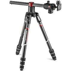 Manfrotto Befree GT XPRO Carbon: statīvs ar lodveida galvu 496, M-Lock sistēma, 90 grādu kolonna, 200PL-PRO plāksne, DSLR vai CSC kamerai ar garu objektīvu, makro fotogrāfija, karbons, MKBFRC4GTXP-BH