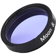 Pomya 1.25 Inch Moon Filter, Aluminium Alloy Sky Glow & Moon Filter Optical Glass for Telescopic Eyepiece Reduces Light Pollution