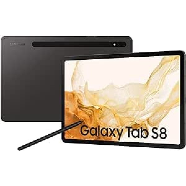 Skārienekrāna planšetdators — Samsung — Galaxy Tab S8 — 11 — 8 GB RAM — 256 GB — Antracīts — WiFi — S pildspalva ir iekļauta