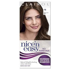 Clairol Nice'n Easy daļēji noturīga matu krāsa bez amonjaka 78 vidēji zeltaini brūna (vidēji brūna)