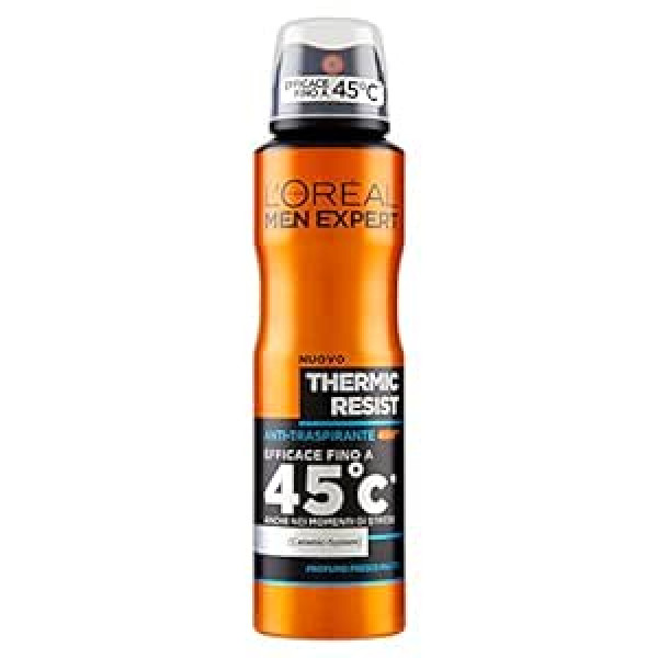 Men Expert L'ORÉAL Paris Men Expert Thermic Resist dezodorants Spray pretsviedru līdzeklis 48H Efektivitāte līdz 45° (6 iepakojumā)