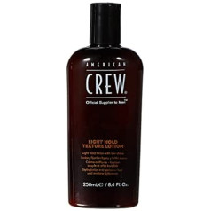 American Crew Light Hold Texture Lotion, 250 ml, Hair Lotion for Men, Hair Product with Light Hold, Styling Product for Longer and Fine Hair, with Ginseng & Lanolin