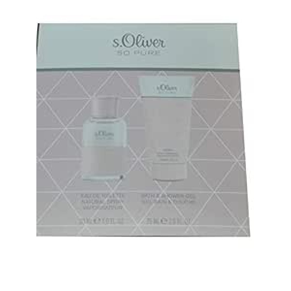 S.oliver So Pure komplekts (tualetes ūdens, 30 ml + dušas želeja, 75 ml), 105 ml