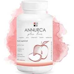 Line@Diet Annurca Plus Hair | 60 kapsulas | Uztura bagātinātājs | Skaistiem un spēcīgiem matiem | Ar vitamīniem un minerālvielām | Itāļu produkts