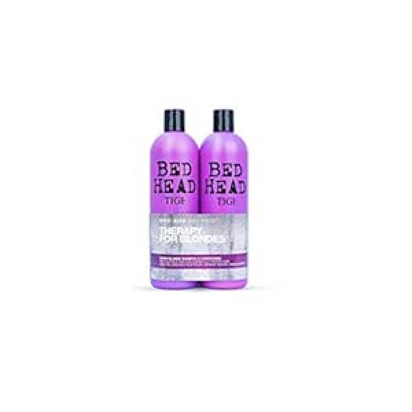 Tigi Bed Head Dumb Blonde šampūns un kondicionieris 750 ml — iepakojumā 2