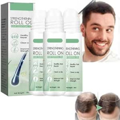 Yunyou Renew Hair X Roll-On Hair Treatment, Renewhair X matu un bārdas ataugšanas rullīšu serums, rullīšu ēteriskā eļļa bieziem matiem, matu un bārdas atjaunošana vīriešiem un sievietēm, ēteriskā eļļa pret matu izkrišanu