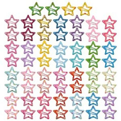 Insowni 60 Pack/30 Pairs Neslīdošs Glitter Bling Star Metāla Spraudītes Matu Spraudes Matu Sprādzes Matu Sprādzes Matu Sprādzes Matu Aksesuāri zīdaiņiem Meitenēm Maziem bērniem Bērniem Pusaudžiem Sievietēm