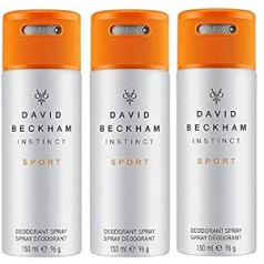 David Beckham Instinct Sport vīriešu dezodorants ķermeņa aerosols 150 ml Iepakojumā 3